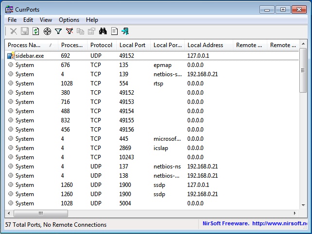 How To See Open Ports On Windows Vista