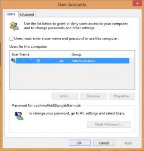 netplwiz
