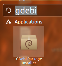 Start GDebi on Ubuntu