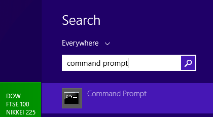 Open the command prompt