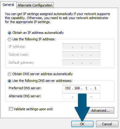 Configure DNS on the client