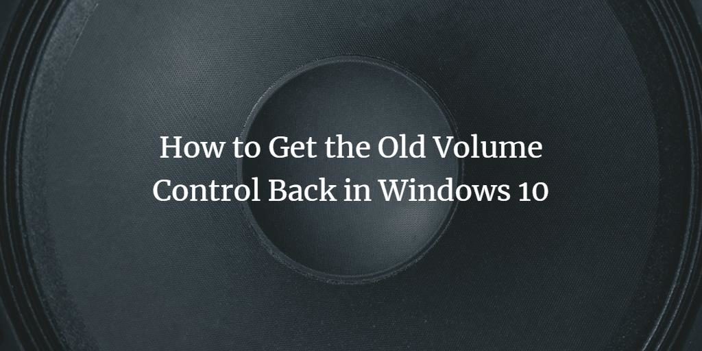 Windows Volume Control