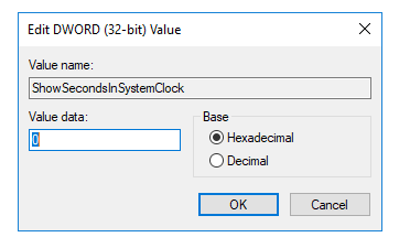 Edit DWORD (32-bit) Value