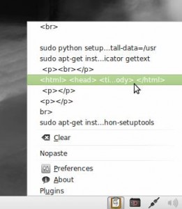 Copy and Paste Multiple Entries (Ubuntu Linux)