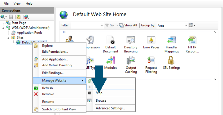 How to Host a Web Site in Internet Information Server manager in ...