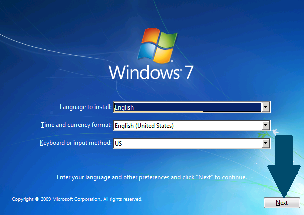 How to Install Windows 7 Professional