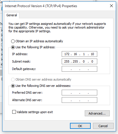 Assign an IP address