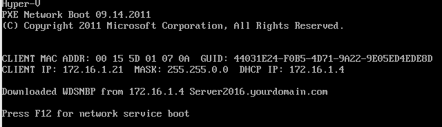 Network boot