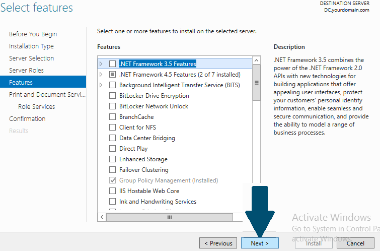 Install .NET framework