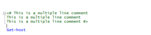 How to Comment Out Code in PowerShell Script