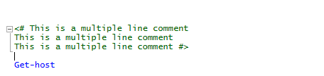 Multi line comment in PowerShell