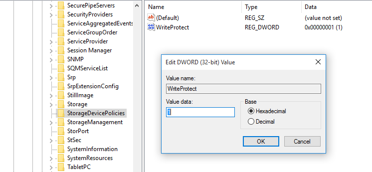 Write protect USB drives