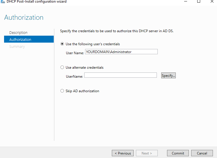 Configure Autorization