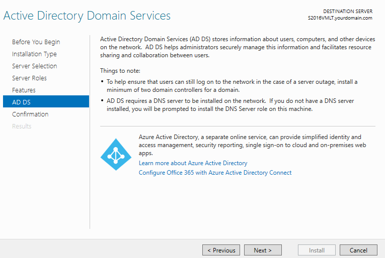Active Directory Domain services