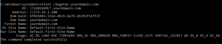 How to check which domain controller your machine is getting authenticated