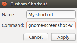 Custom shortcut