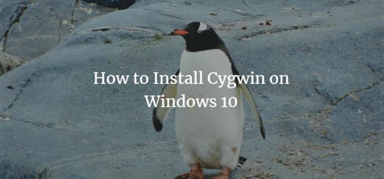 How to Install Cygwin on Windows 10 How to Install Cygwin on Windows 10