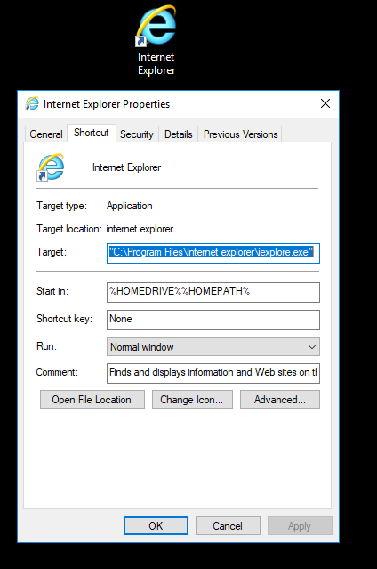 Internet Explorer Private Browsing Mode