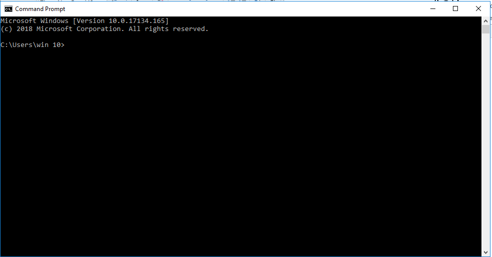 Windows command prompt