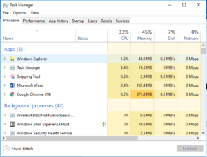 raid monitor task manager
