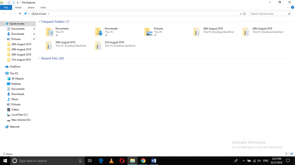 Launch Windows File Explorer