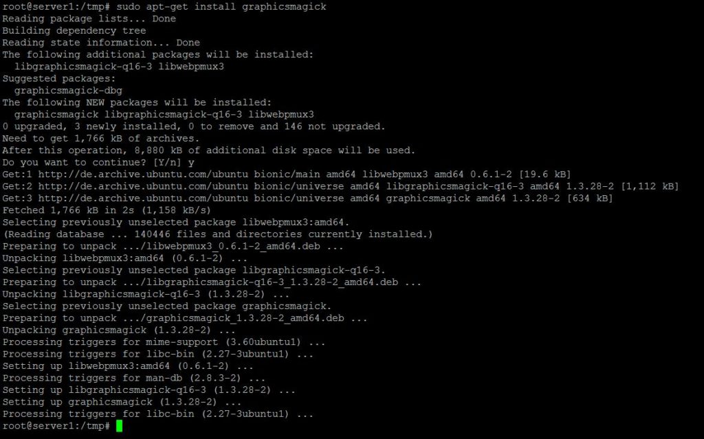 Installing GrahicsMagick on Ubuntu