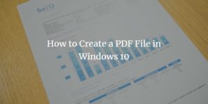 Windows で PDF ファイルを作成する方法