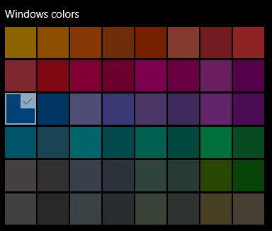 Windows Colors