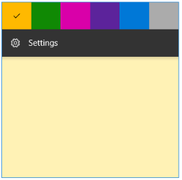 Color palette to change sticky note color