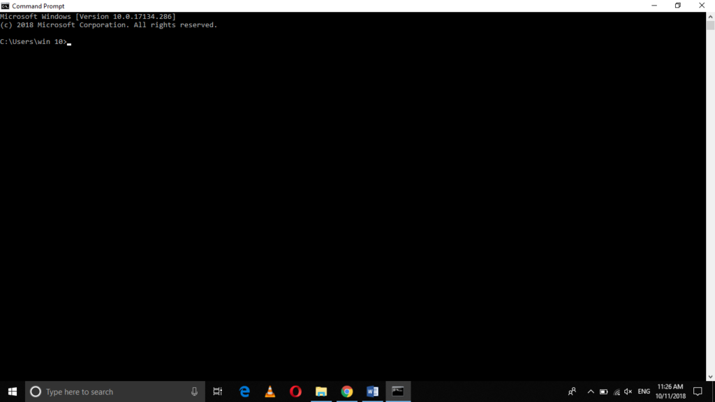 Open Windows command line