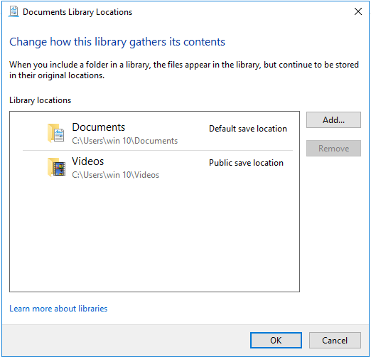 Documents Library Locations