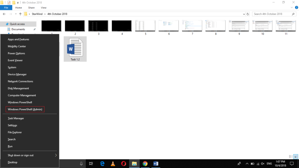 Windows Power User menu