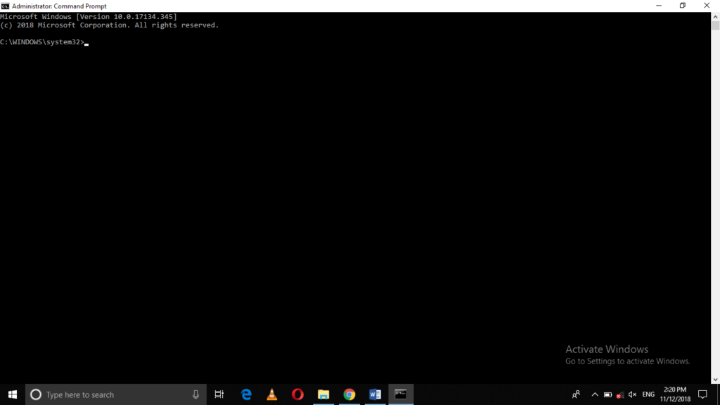 Administrator Command Prompt