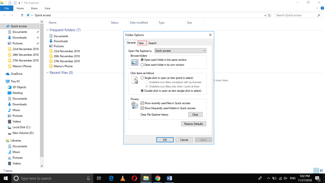 How to Reset File Explorer’s Folder View in Windows 10