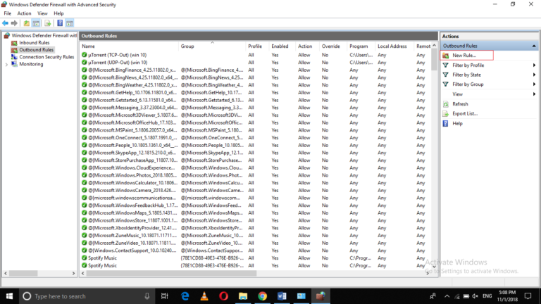 windows server export firewall rules