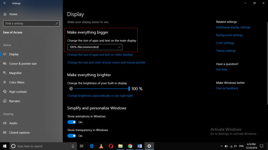 how to increase font size in sticky notes windows 10