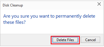 Confirm removal of Windows.old folder