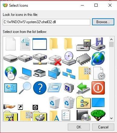 Select folder icon