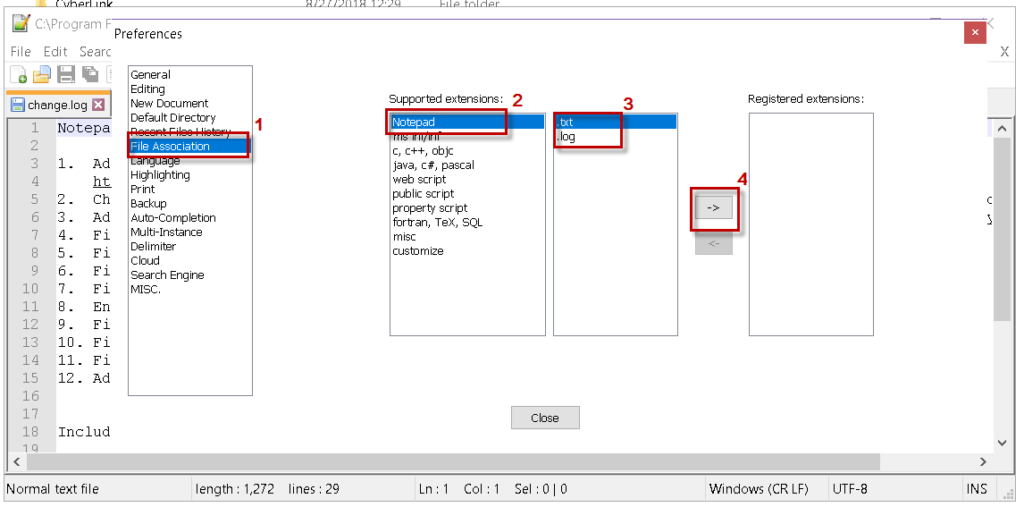 File Type Association