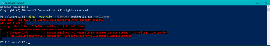Prevent overwriting of output file