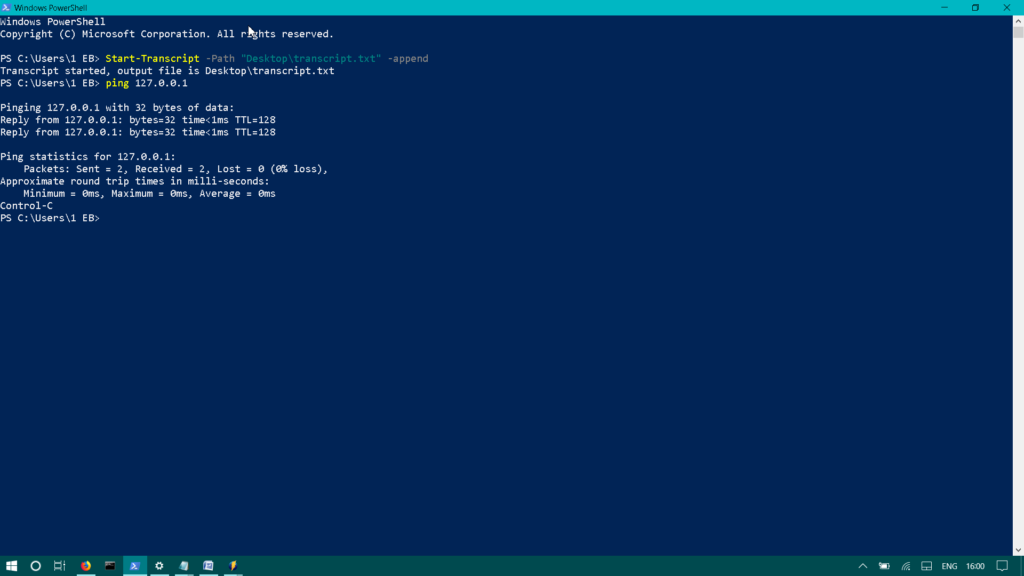 Append to an existing file