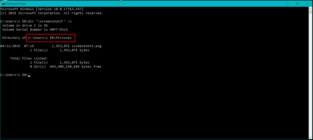 windows terminal commands how to move up one directory