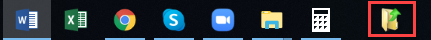Taskbar with new Icon