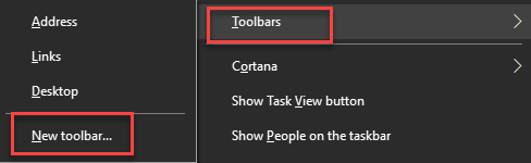 New Toolbar
