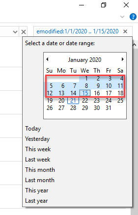 windows find files by date