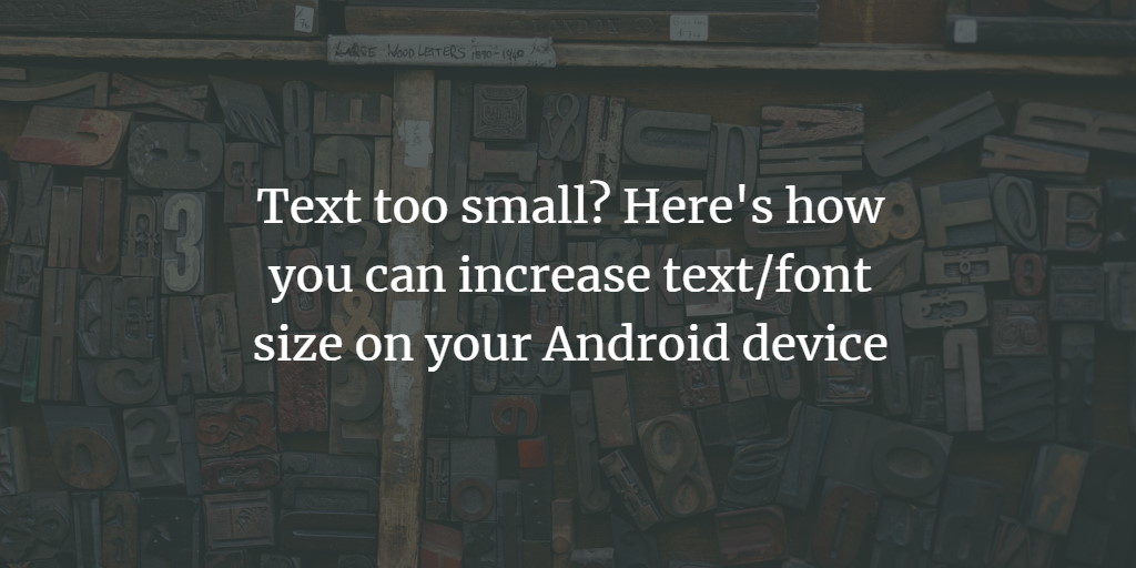 Android Text Size