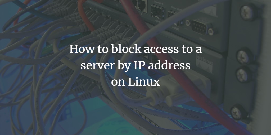 Block access using route command