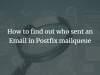 How to find out who sent an Email in Postfix mailqueue
