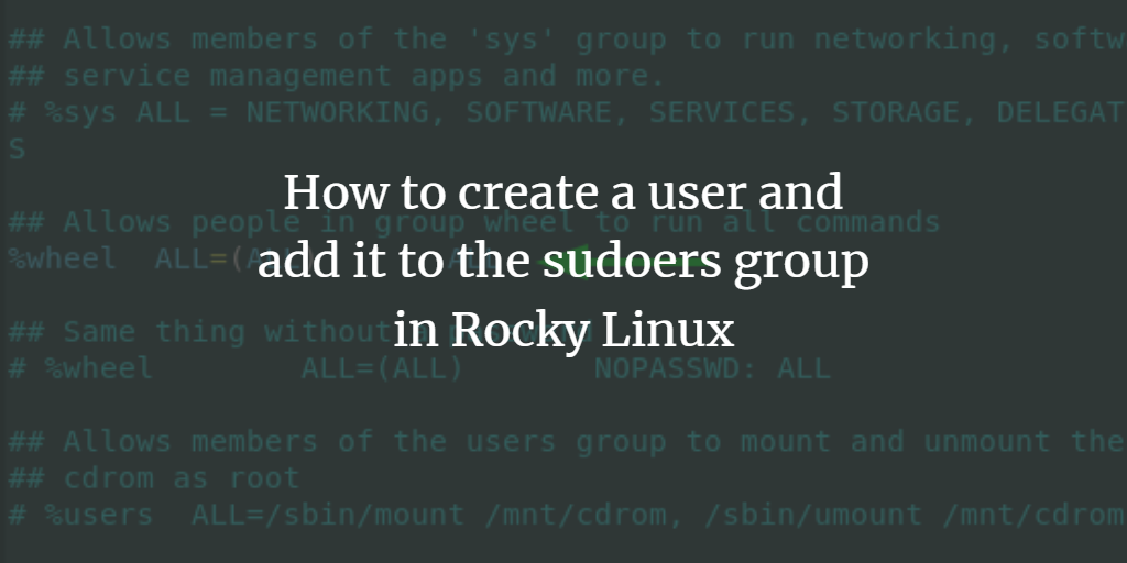 Add Linux User on Rocky Linux