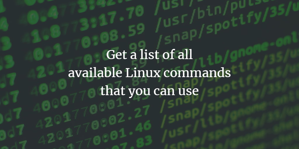 Linux command list